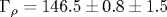 \Gamma_\rho=146.5\pm 0.8\pm 1.5